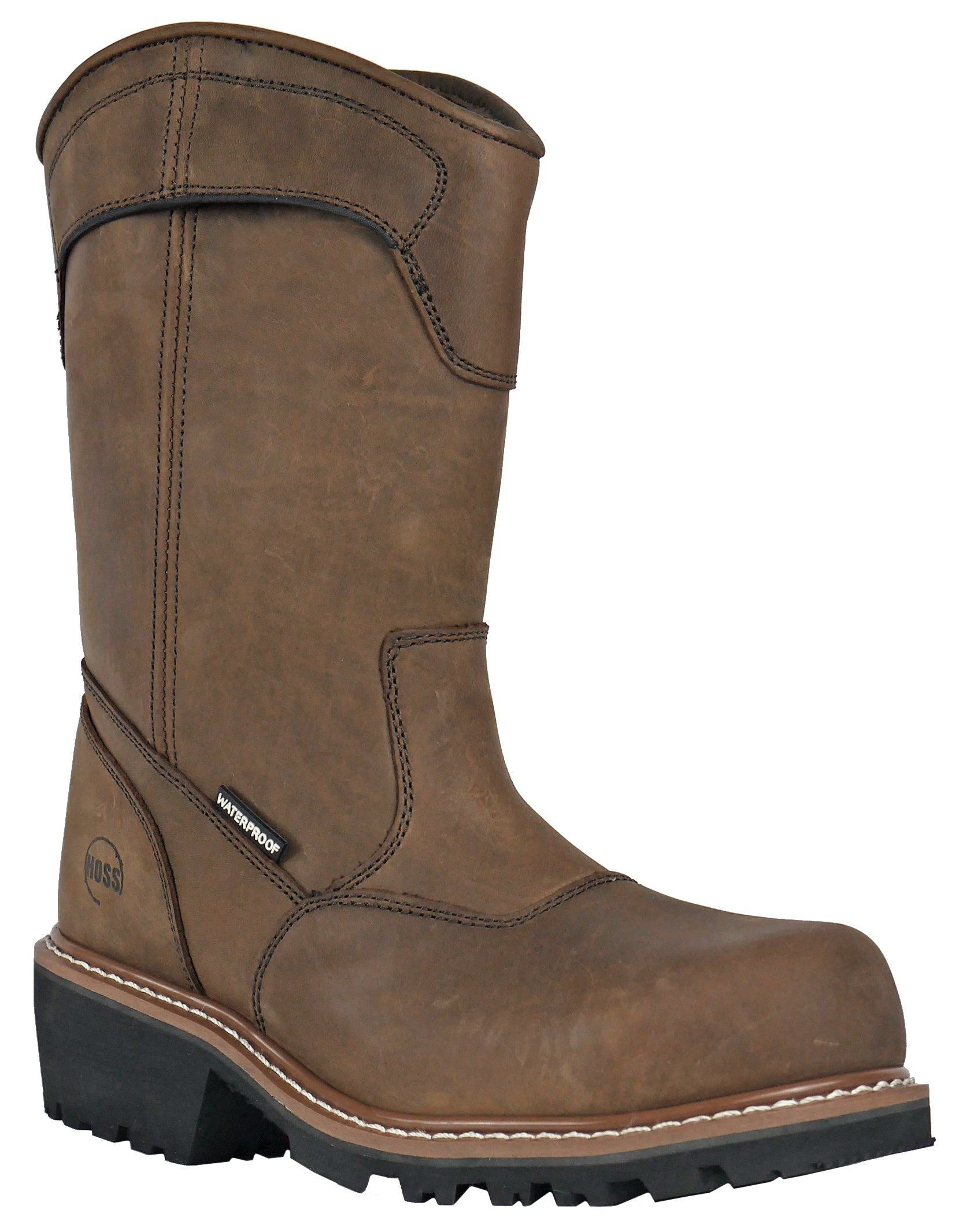 Buford Logger Brown Pull On Composite Toe 90211
