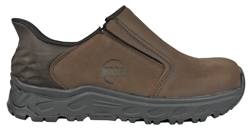 McKee Slip On Slip Resistant Brown Soft Toe 50240