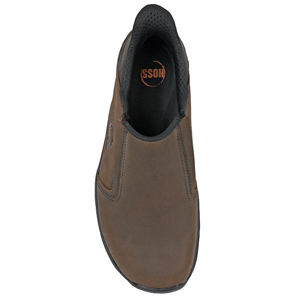 McKee Slip On Slip Resistant Brown Soft Toe 50240