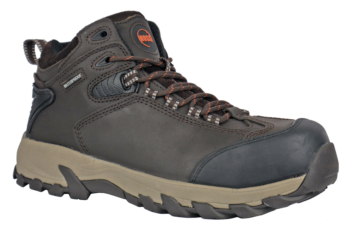 isoppu② Frontier Brown Hiker Composite Toe 50406