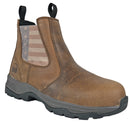 Old Glory Distressed Brown Pull-On Composite Toe 50411