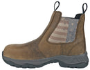 Old Glory Distressed Brown Pull-On Composite Toe 50411