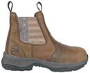 Old Glory Distressed Brown Pull-On Composite Toe 50411