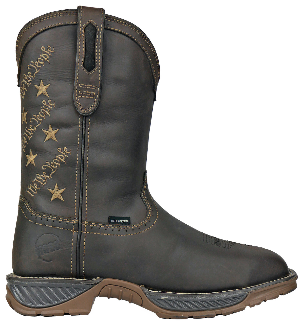 We The People Brown Pull-On Western Composite Toe 94023