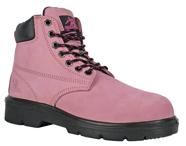 Alice 6" Pink Steel Toe