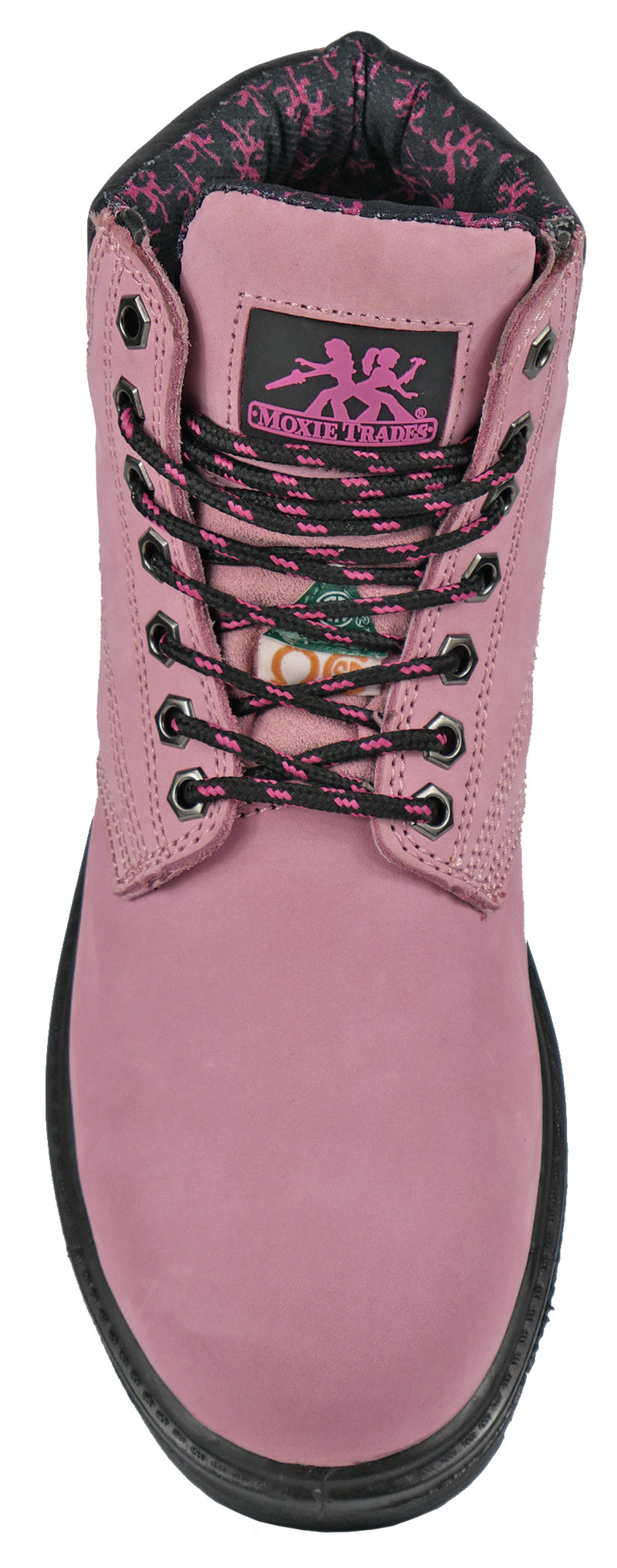 Alice 6" Pink Steel Toe