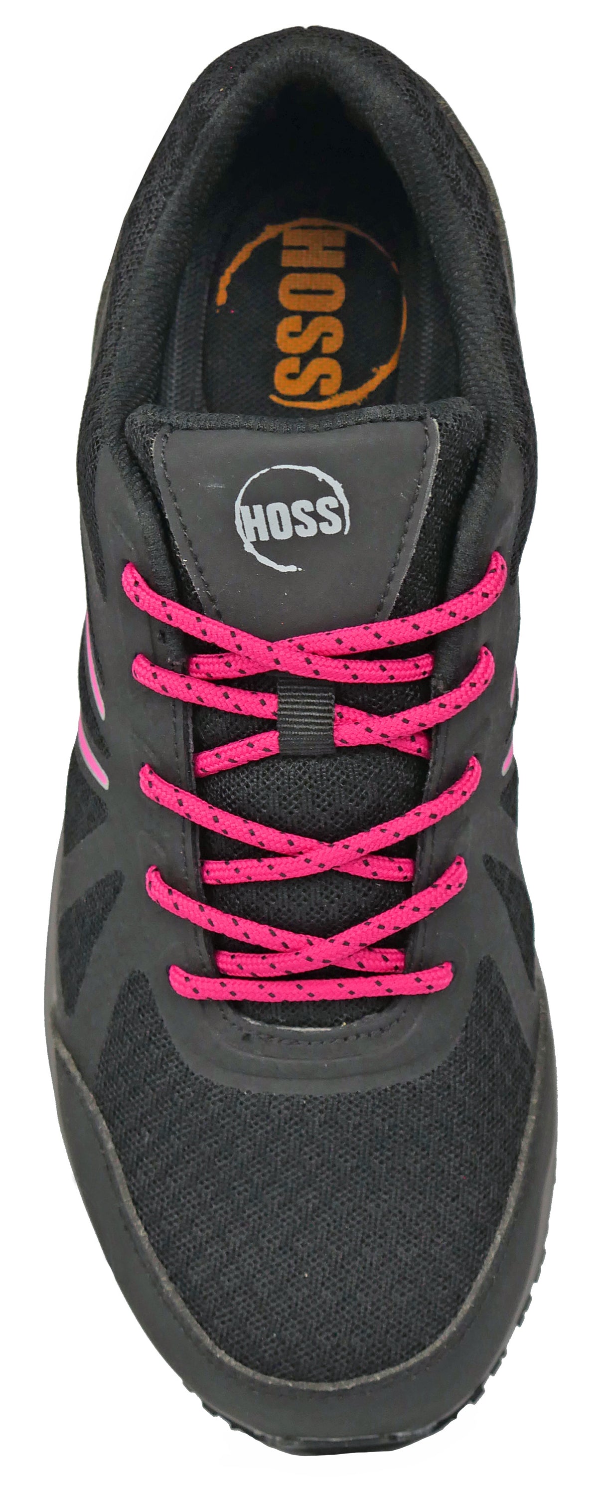【HOWUS】MID BOOTS (BLACK) Express Black/Fuchsia Athletic Composite Toe 24533