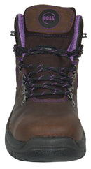 Lily 6" Brown/Purple Steel Toe 70423