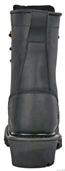 Cross Cut Kiltie Logger Black Composite Toe 80114