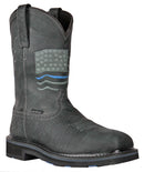 Rushmore Black Pull-On Patriotic Charcoal Composite Toe 91065