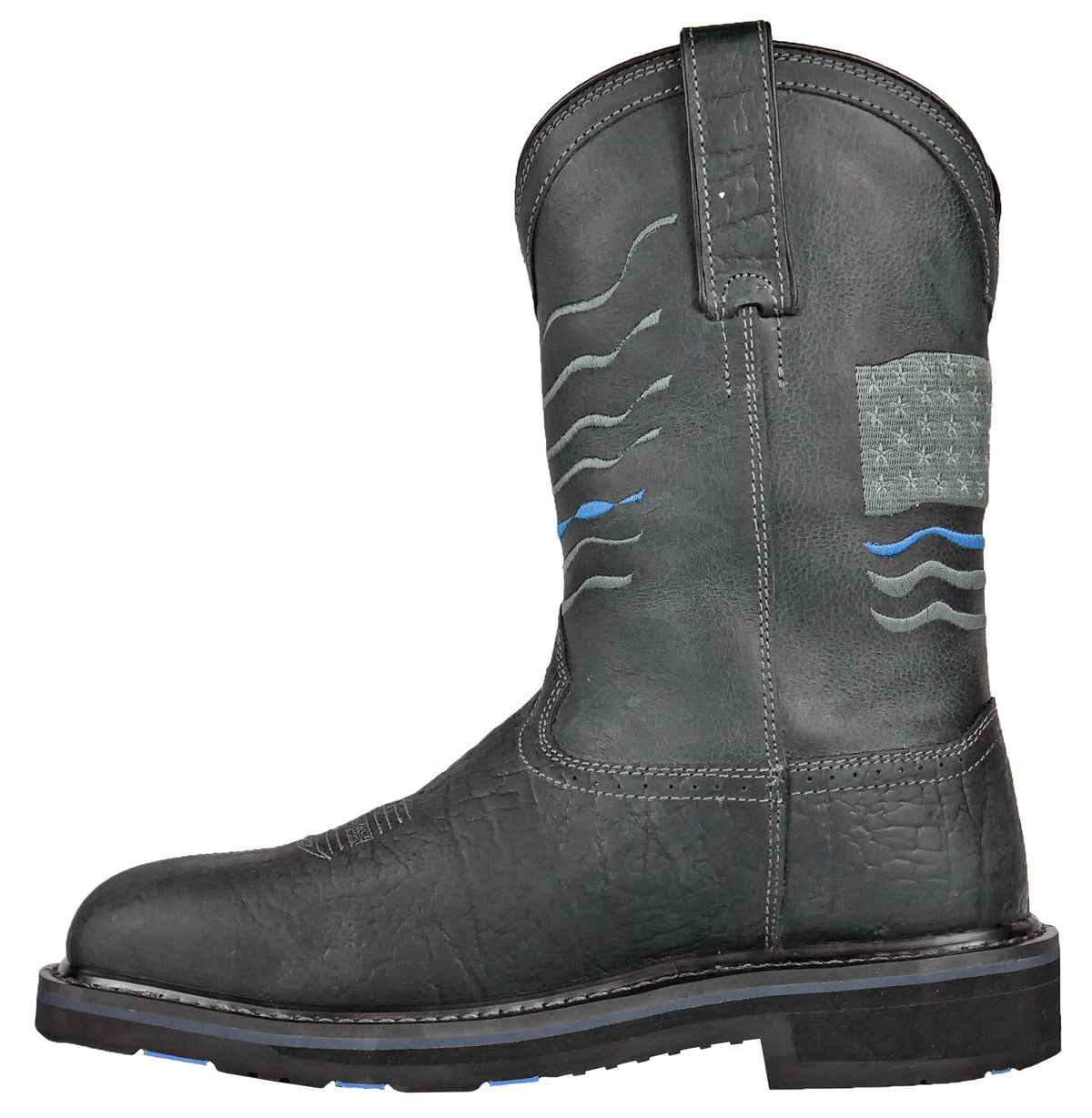 Rushmore Black Pull-On Patriotic Charcoal Composite Toe 91065