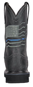 Rushmore Black Pull-On Patriotic Charcoal Composite Toe 91065