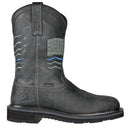 Rushmore Black Pull-On Patriotic Charcoal Composite Toe 91065