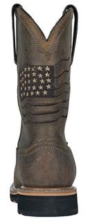 Rushmore Brown Pull-On Patriotic Soft Toe 92060